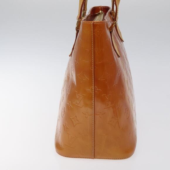 LOUIS VUITTON Monogram Vernis Houston Hand Bag Beige M91004 - Picture 3 of 16